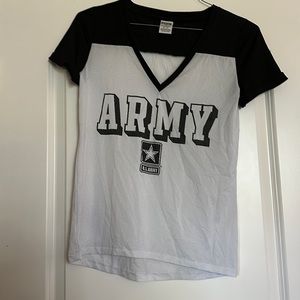 Pink by Victoria Secrets US Army jersey-like T
